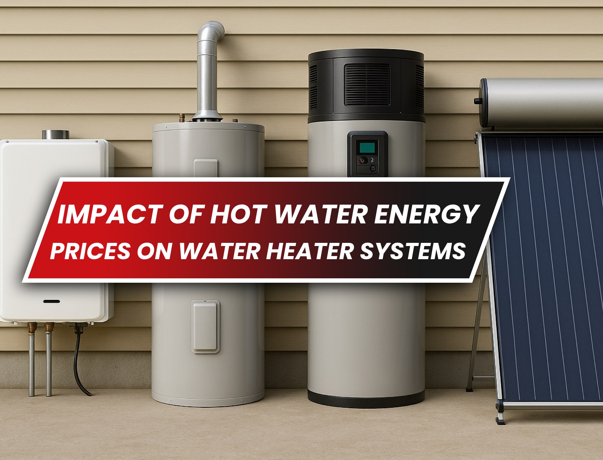 impact of hot water energy prices on hot water systems