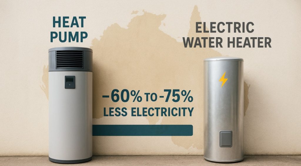 heat pump vs electric water heaters