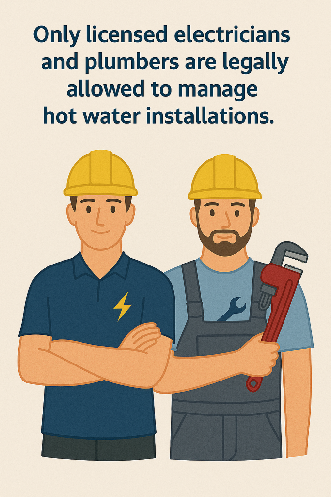 Licensed plumber and electrician banner