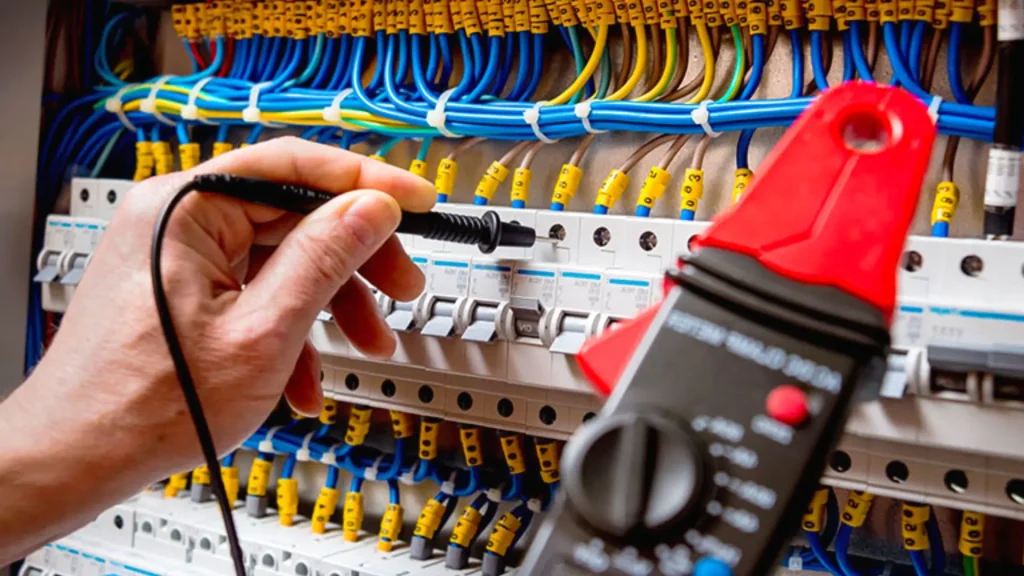 testing supply of power in the electric circuit 